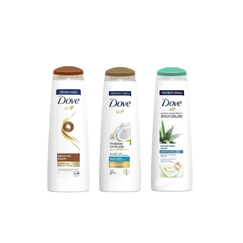 Dove Saç Bakım Şampuanı Besleyici Bakım, Hindistan Cevizi Yağlı ve Aloe Vera