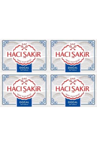 Hacı Şakir Kalıp Sabun 4'lü Doğal 600gr. X 4 Adet