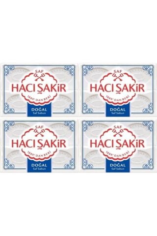 Hacı Şakir Kalıp Sabun 4'lü Doğal 600gr. X 4 Adet