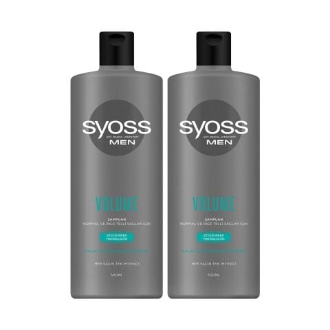 Syoss Men Volume Şampuan 500 ml x 2