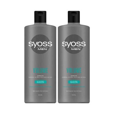 Syoss Men Volume Şampuan 500 ml x 2
