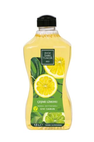 Eyüp Sabri Tuncer Doğal Zeytinyağlı Sıvı Sabun Çeşme Limonu Sıvı Sabun 1500 ml