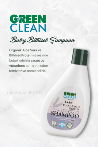 Green Clean 3'lü Bebek Temizlik Seti ve Bebek Pamuğu ROSIE