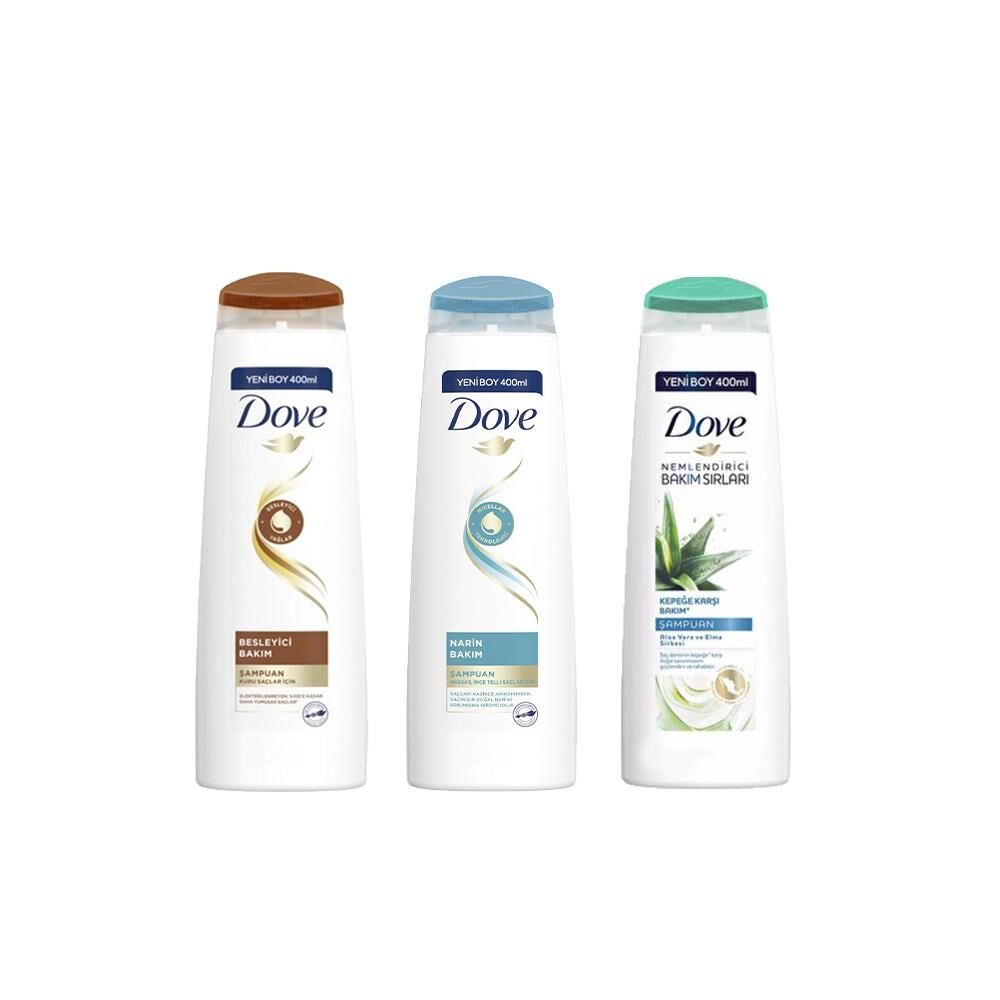 Dove Saç Bakım Şampuanı Besleyici Bakım, Narin Bakım ve Aloe Vera