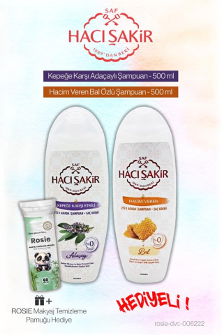 Hacı Şakir Adaçayı ve Bal Özlü 2 si 1 Arada Şampuan, Rosie Pamuk