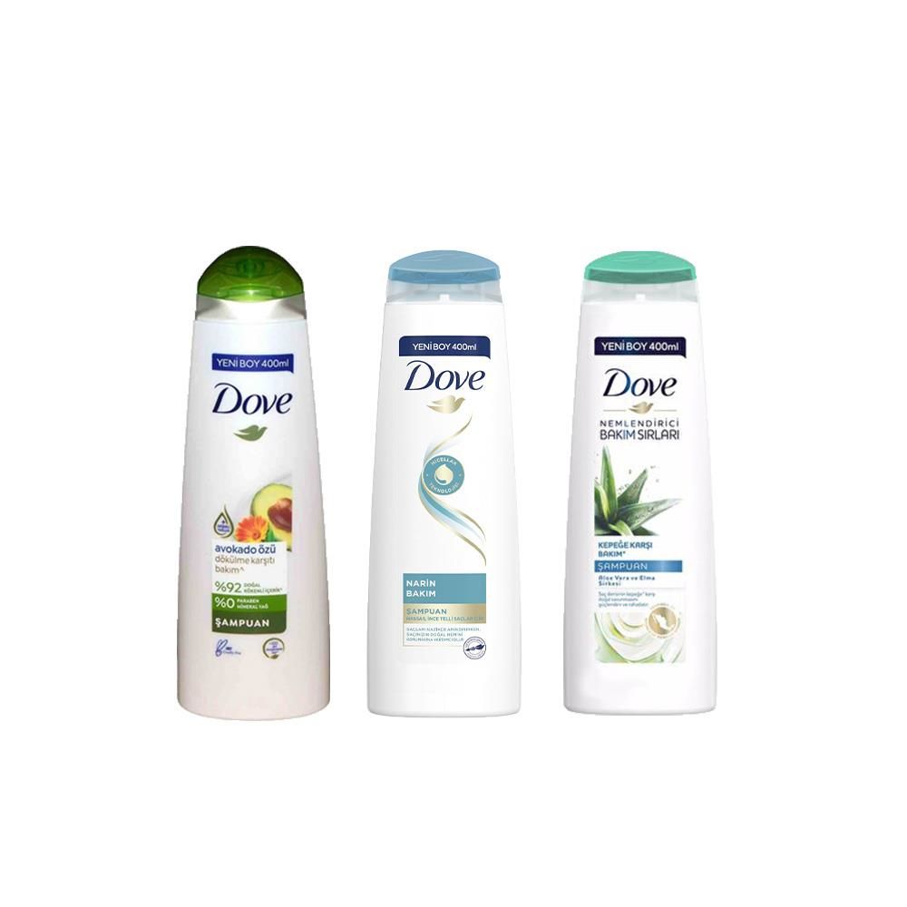 Dove Saç Bakım Şampuanı Avokado Özlü, Narin Bakım ve Aloe Vera