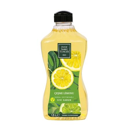 Eyüp Sabri Tuncer Doğal Zeytinyağlı Sıvı Sabun Çeşme Limonu Sıvı Sabun 1500 ml
