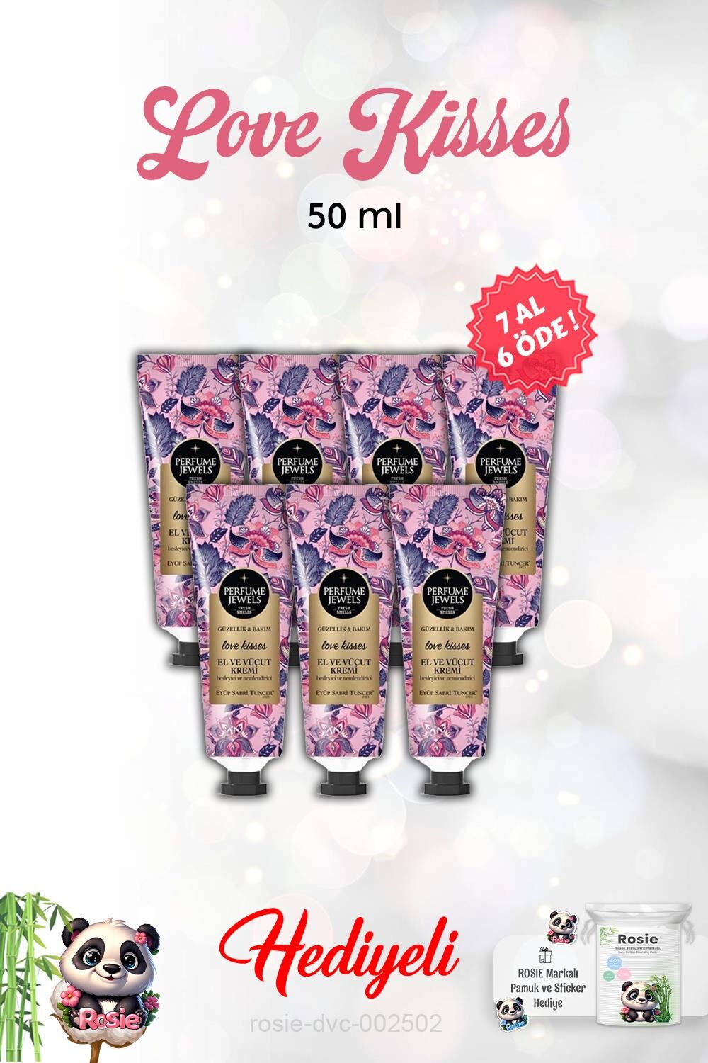 Love Kisses 50 ml El Ve Vücut Kremi 7 AL 6 ÖDE ve Rosie