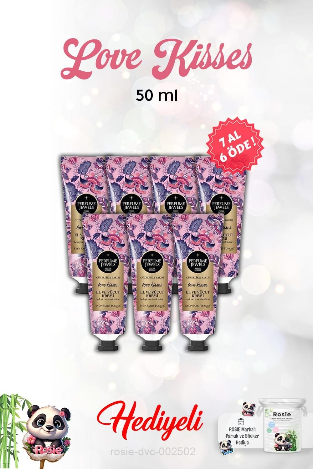 Love Kisses 50 ml El Ve Vücut Kremi 7 AL 6 ÖDE ve Rosie