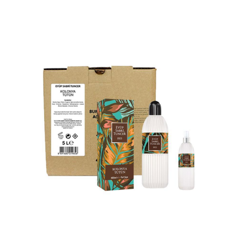 Eyüp Sabri Tuncer Tütün Kolonyası 5 lt, 400 ml ve 150 ml