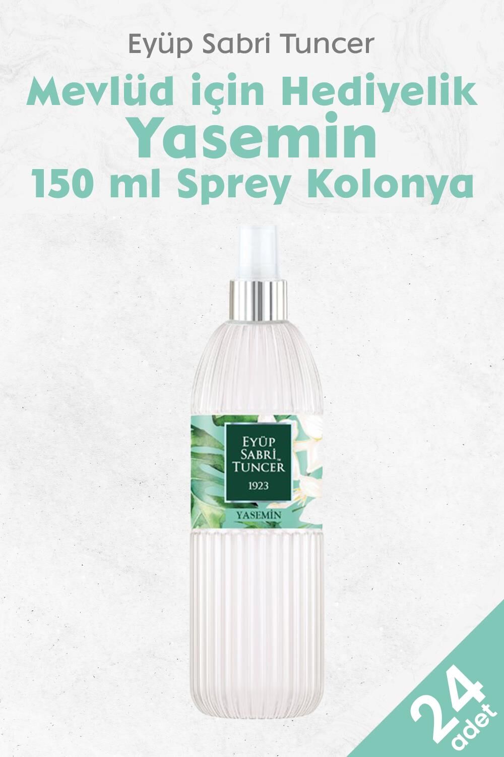 Eyüp Sabri Tuncer Yasemin Kolonyası 150 ML x 24 adet