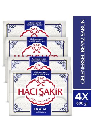 Hacı Şakir Kalıp Sabun 4'lü Doğal 600gr. X 4 Adet
