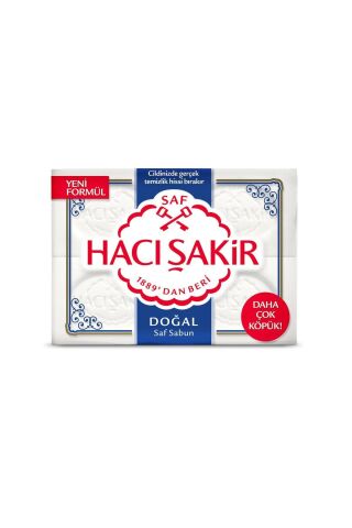 Hacı Şakir Kalıp Sabun 4'lü Doğal 600gr. X 4 Adet