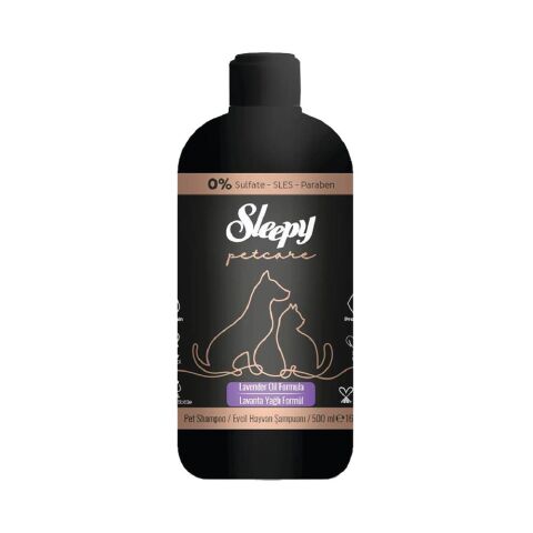 Sleepy Petcare Evcil Hayvan Şampuanı Lavanta Yağlı 500 ml