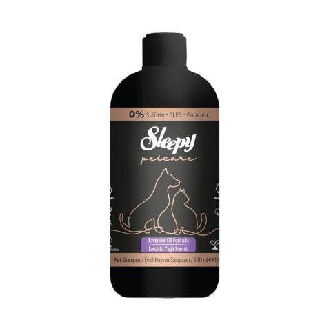 Sleepy Petcare Evcil Hayvan Şampuanı Lavanta Yağlı 500 ml