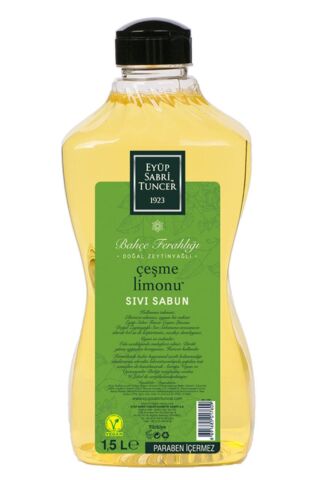 Eyüp Sabri Tuncer Doğal Zeytinyağlı Sıvı Sabun Çeşme Limonu Sıvı Sabun 1500 ml