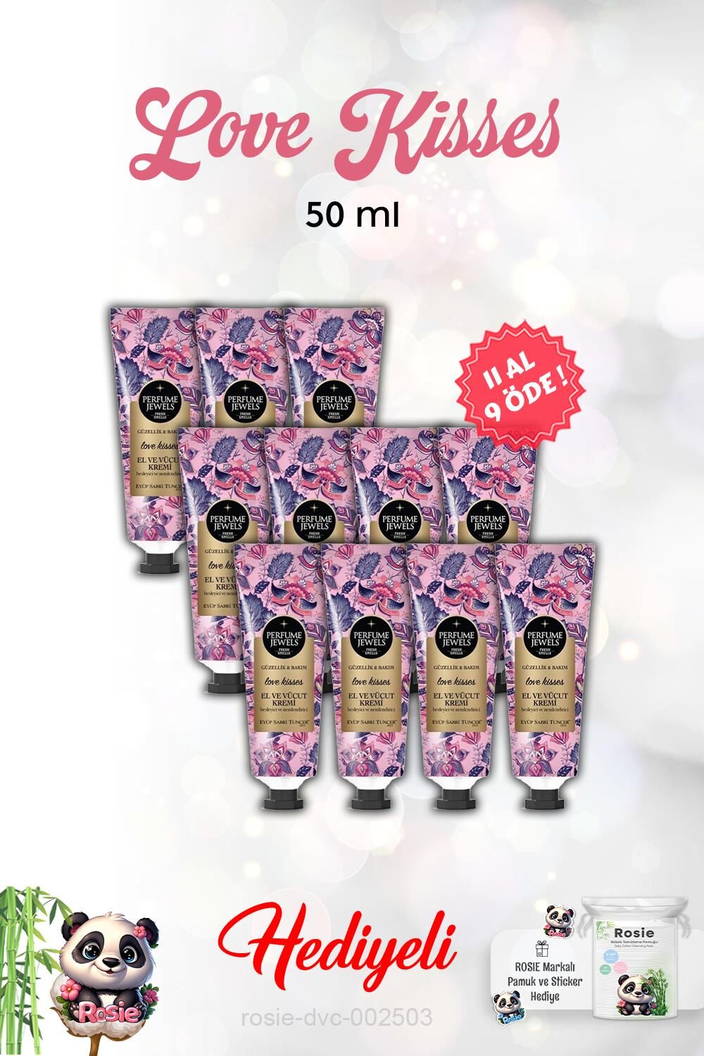 11 AL 9 ÖDE Love Kisses El Ve Vücut Kremi 50 Ml veRosie