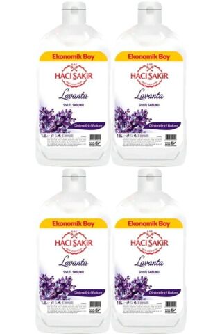 Hacı Şakir Sıvı Sabun Lavanta 1500 Ml 4 Adet