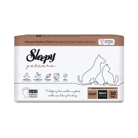 Sleepy Petcare Evcil Hayvan Bakım Örtüsü 30 Adet