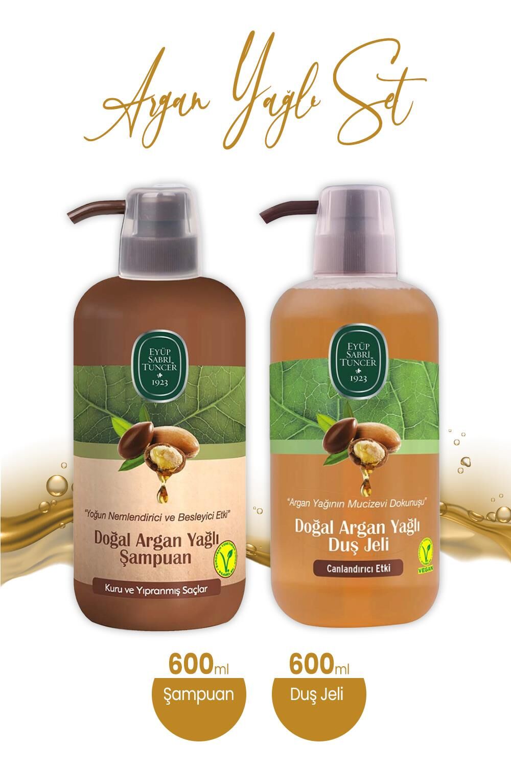 Eyüp Sabri Tuncer Doğal Argan Yağlı Şampuan ve Duş Jeli