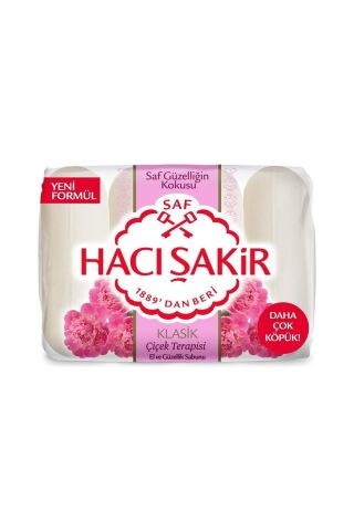 Hacı Şakir Klasik Çiçek Terapisi Sabun 4 X 70 Gr Banyo Sabunu 10 Adet