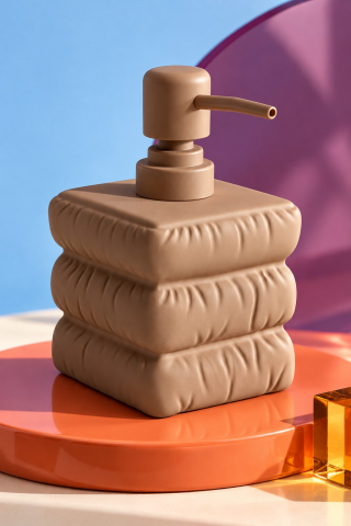 ROSIE Vizon Katmanlı Kare Seramik Sıvı Sabunluk 500 ml