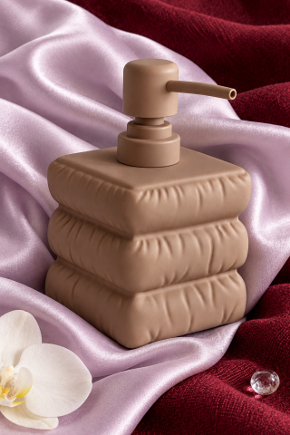 ROSIE Vizon Katmanlı Kare Seramik Sıvı Sabunluk 500 ml