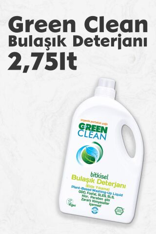 U Green Clean Bitkisel Bulaşık Deterjanı 2,75 LT